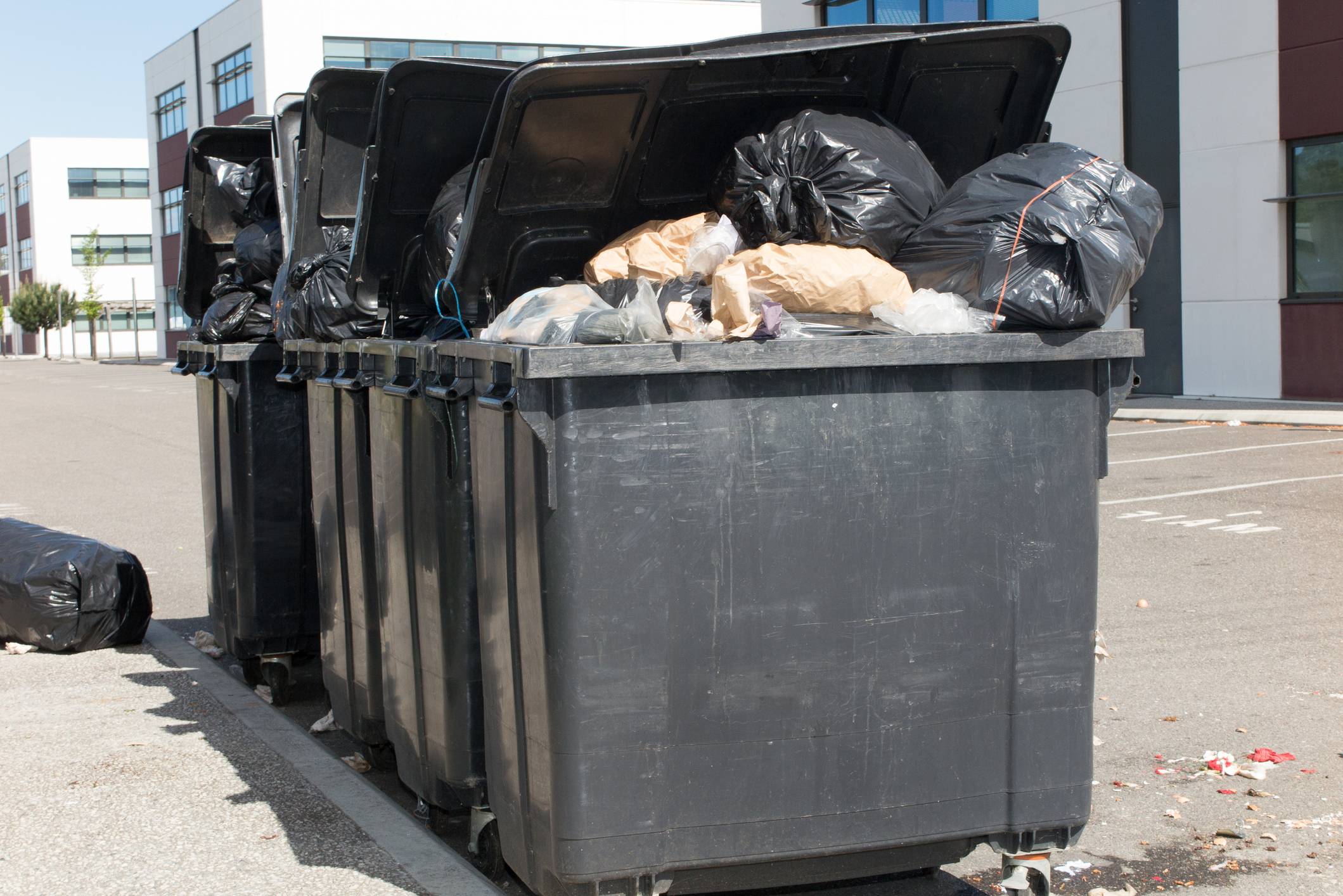 Overfilled bin