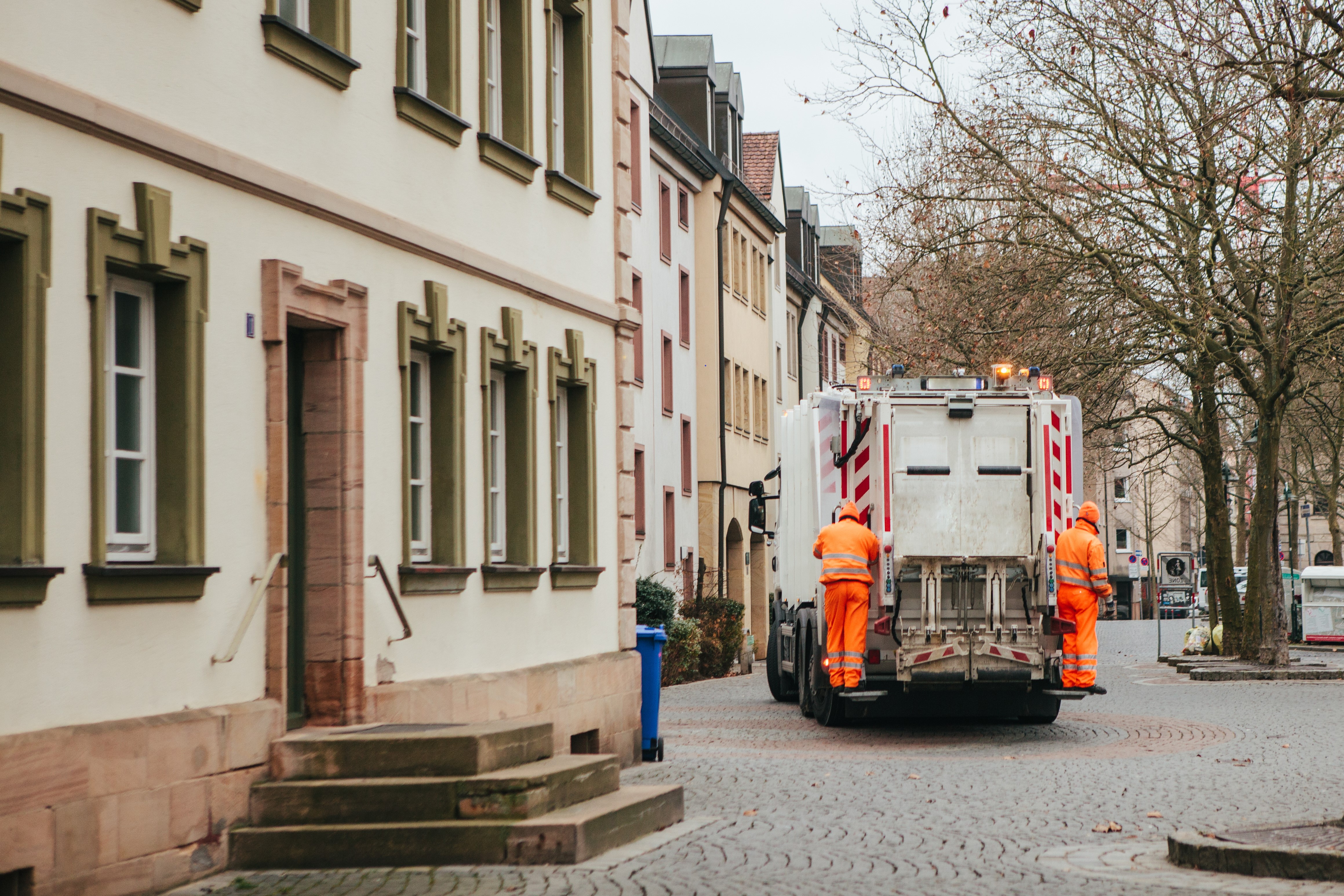 German waste truck