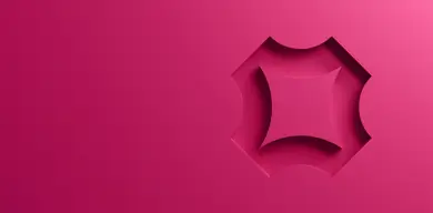 3D pink hero banner