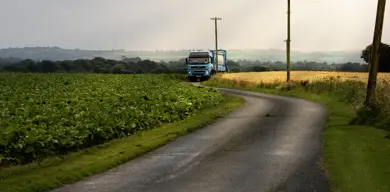 AES Truck Through Landscape