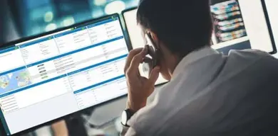 Man Computer Phone