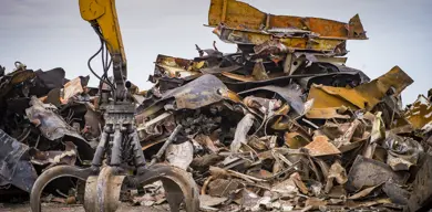 metal recycling yard