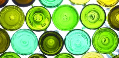 glass bottles