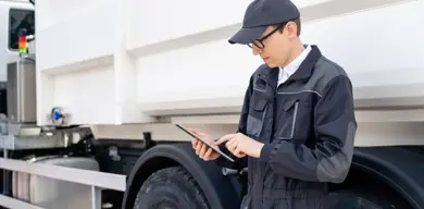 Manager With A Digital Tablet