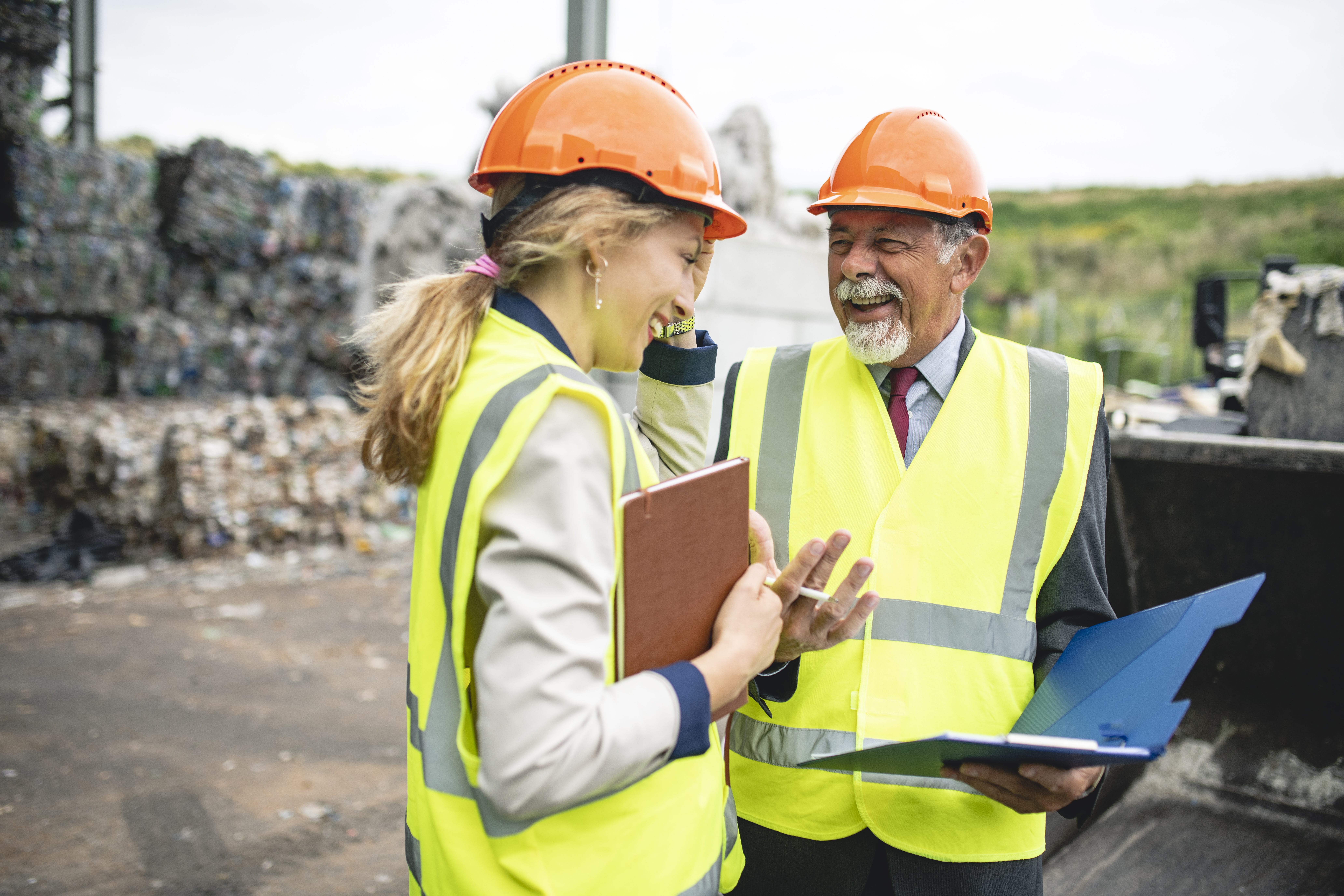 Waste Recycling Workers Onsite
