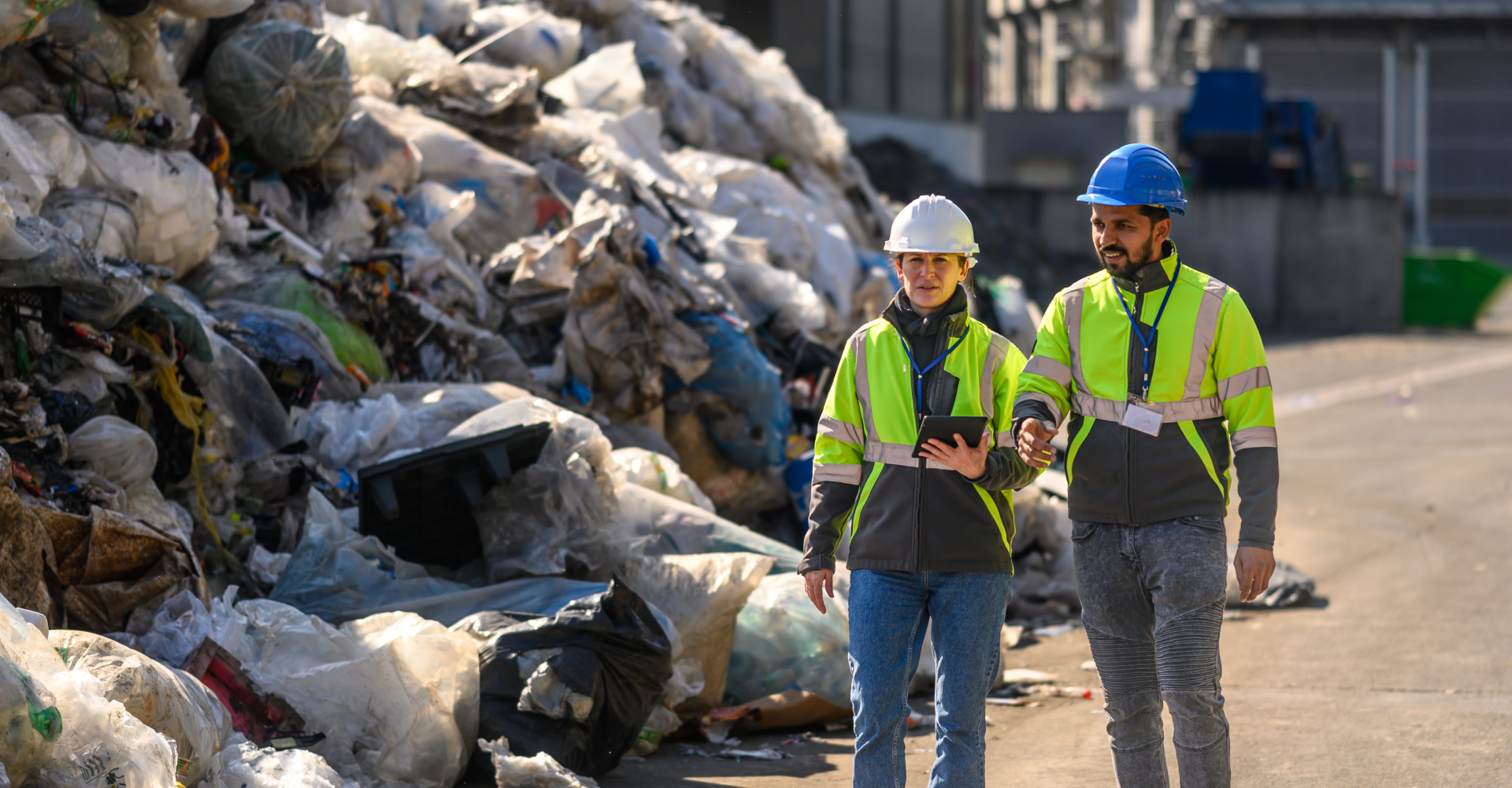 waste centre with staff image right aligned