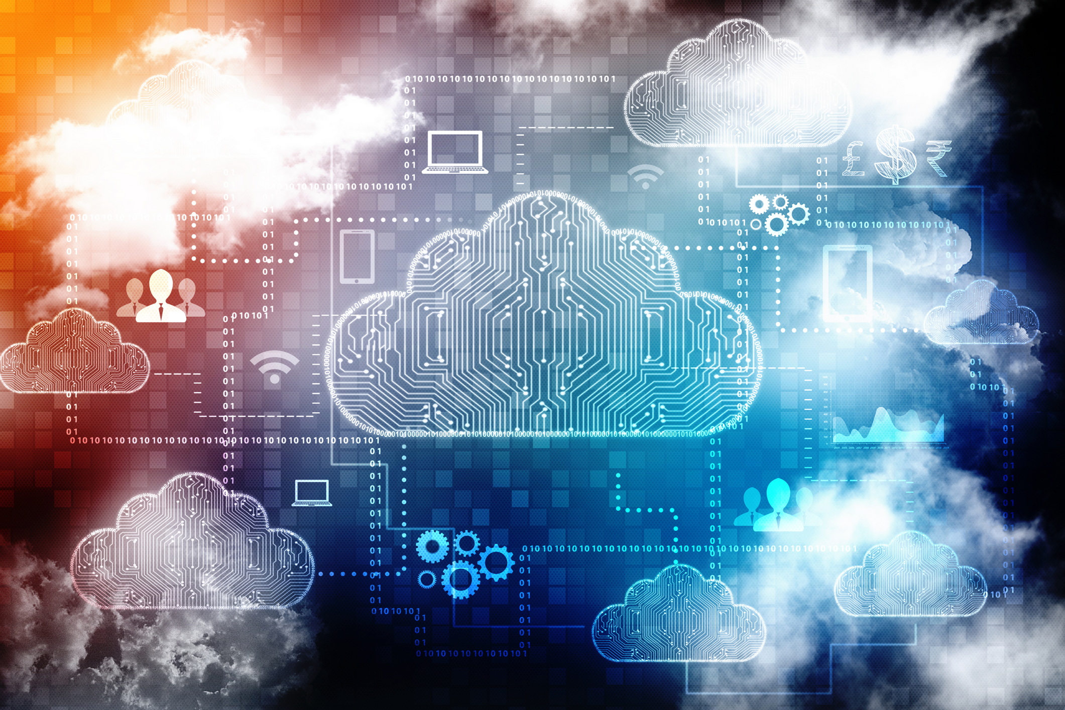 Cloud Abstract Image With Colors