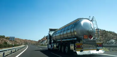 Fuel truck banner