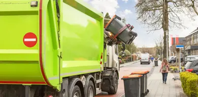 waste and recycling truck